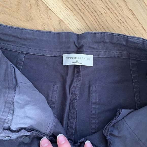 Size 0 Babaton Charcoal Button Up High Waisted Crop Pant - Picture 5 of 7